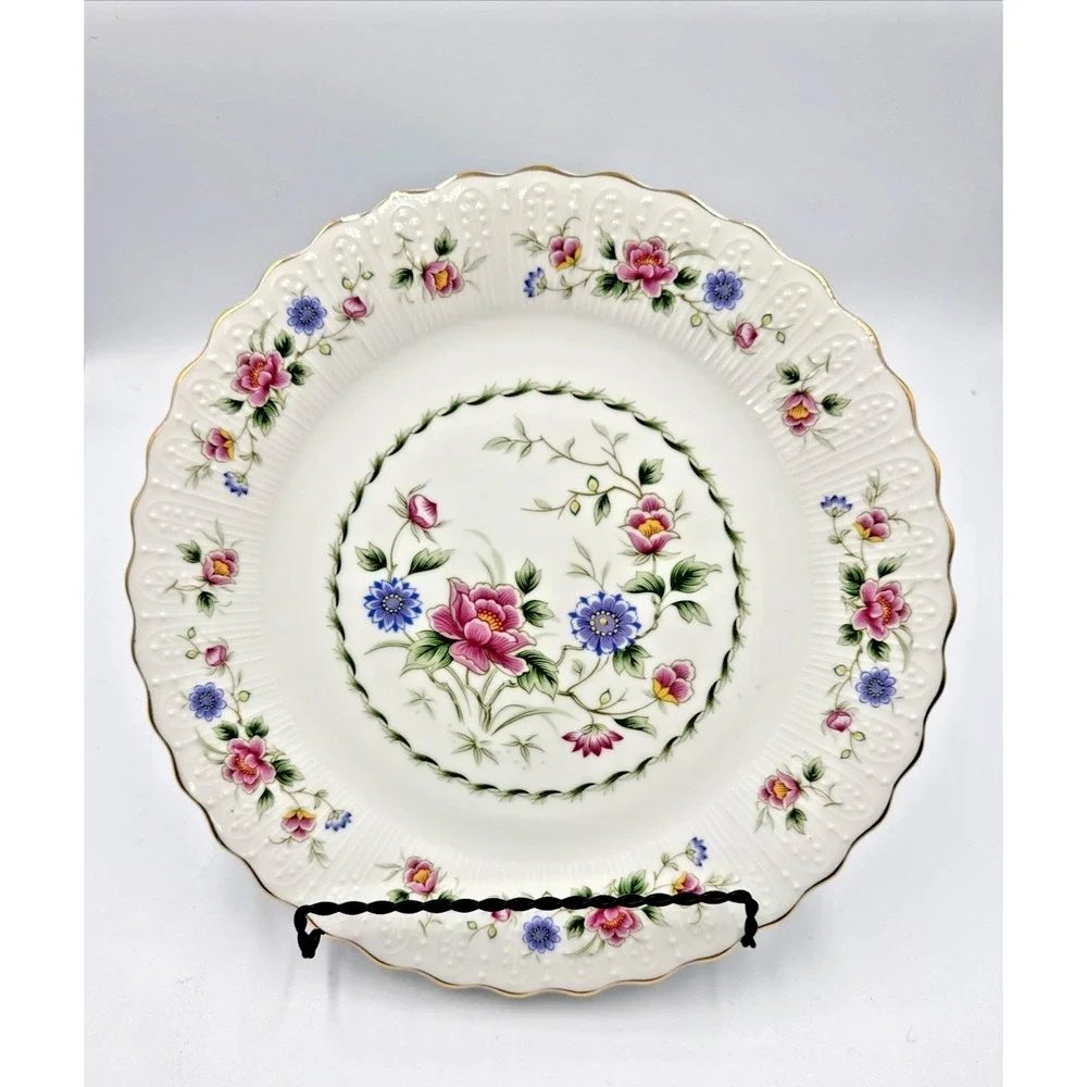 Andrea By Sadek Cake Plate Spring Night Made in Japan 10.5